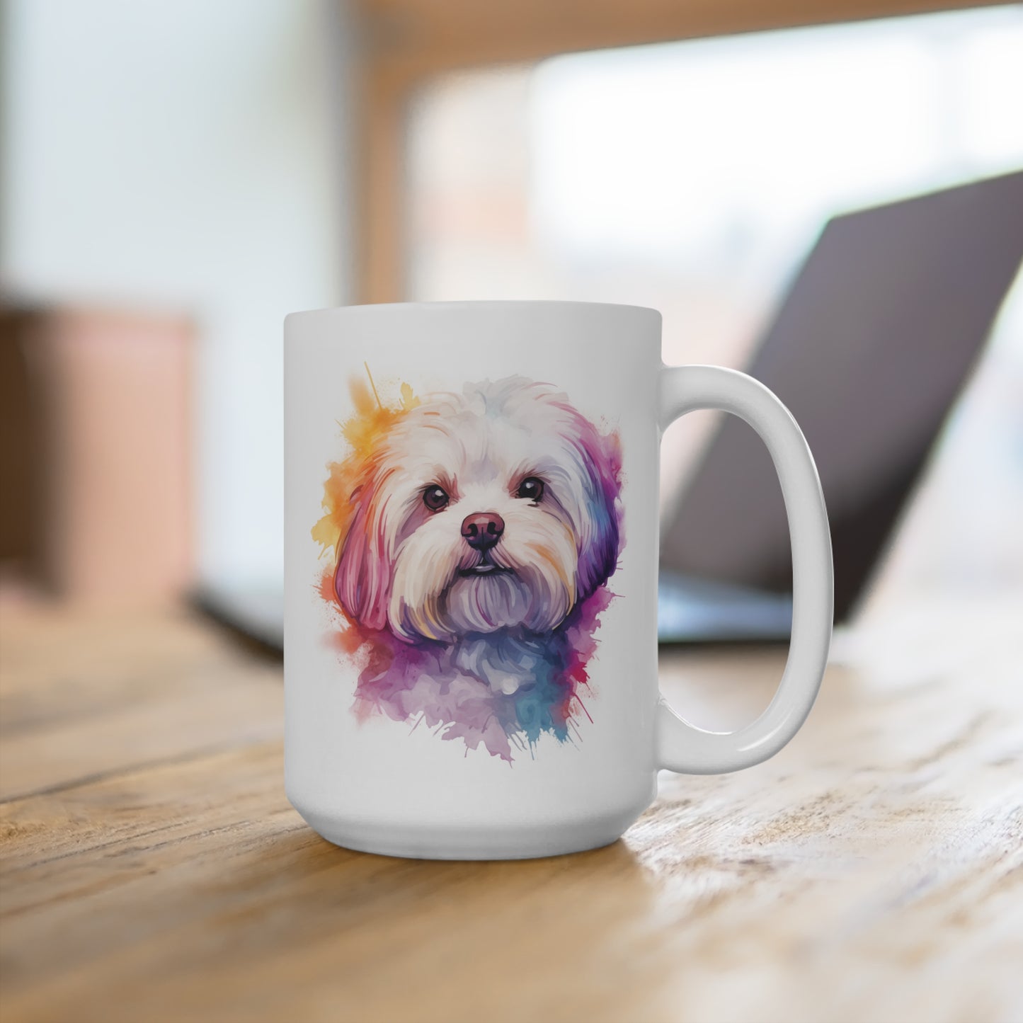 Maltese Lover Mug - Maltese Coffee Cup, Dog Owner Gift, Maltese Fan Drinkware, Cute Pet Mug, Animal Lover Gift