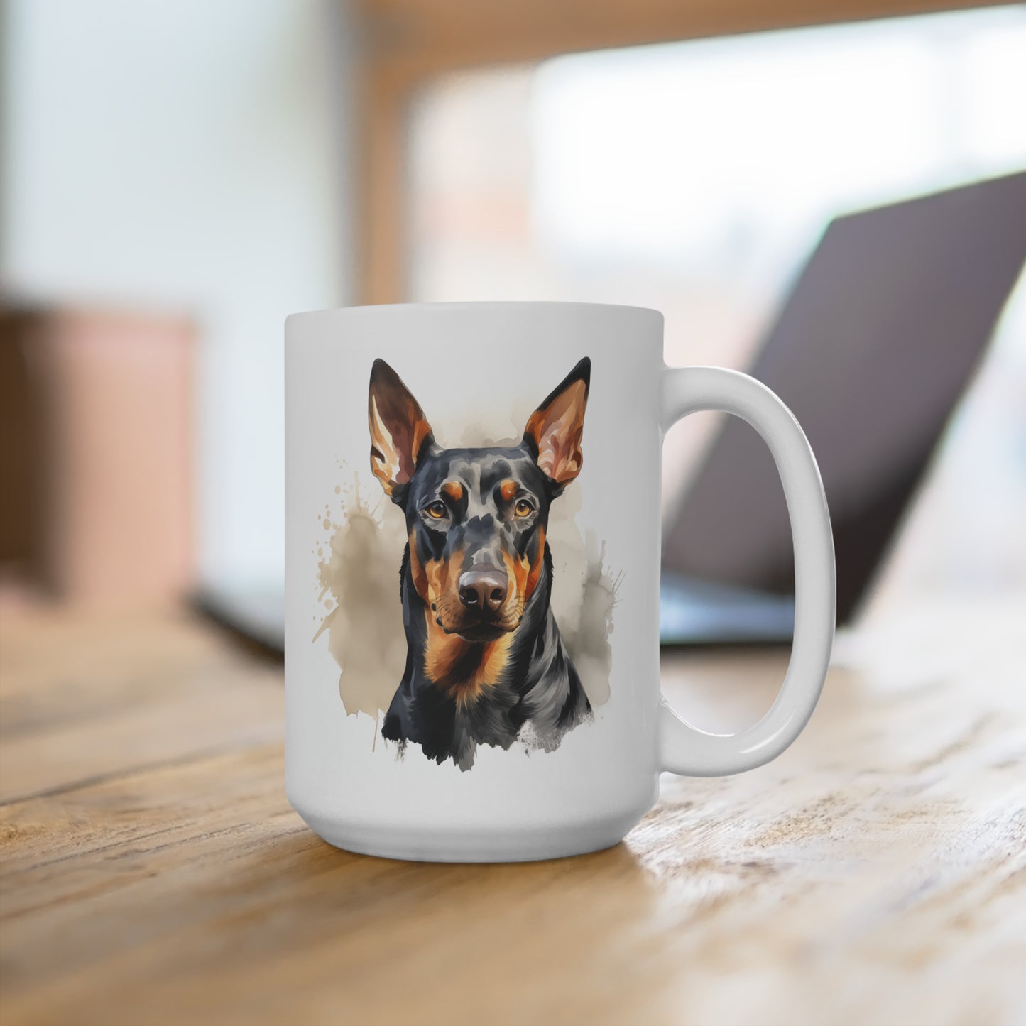 Doberman Pinscher Lover Mug - Doberman Pinscher Coffee Cup, Dog Owner Gift, Doberman Pinscher Fan Drinkware, Cute Pet Mug, Animal Lover Gift