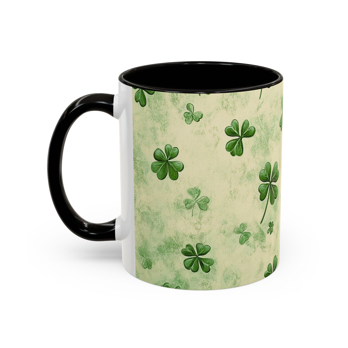 Shamrock Pattern Colorful Mugs | 11oz - 15oz Ceramic Coffee Cups for St. Patrick's Day - Everyday Use