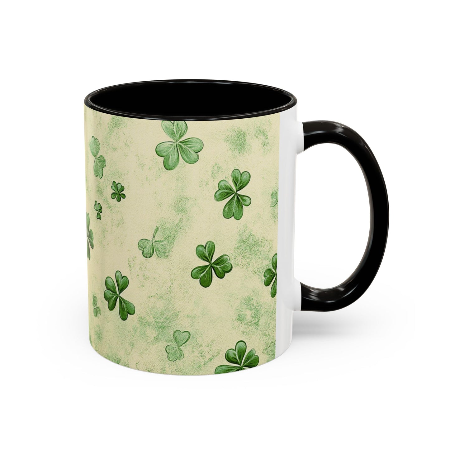 Shamrock Pattern Colorful Mugs | 11oz - 15oz Ceramic Coffee Cups for St. Patrick's Day - Everyday Use