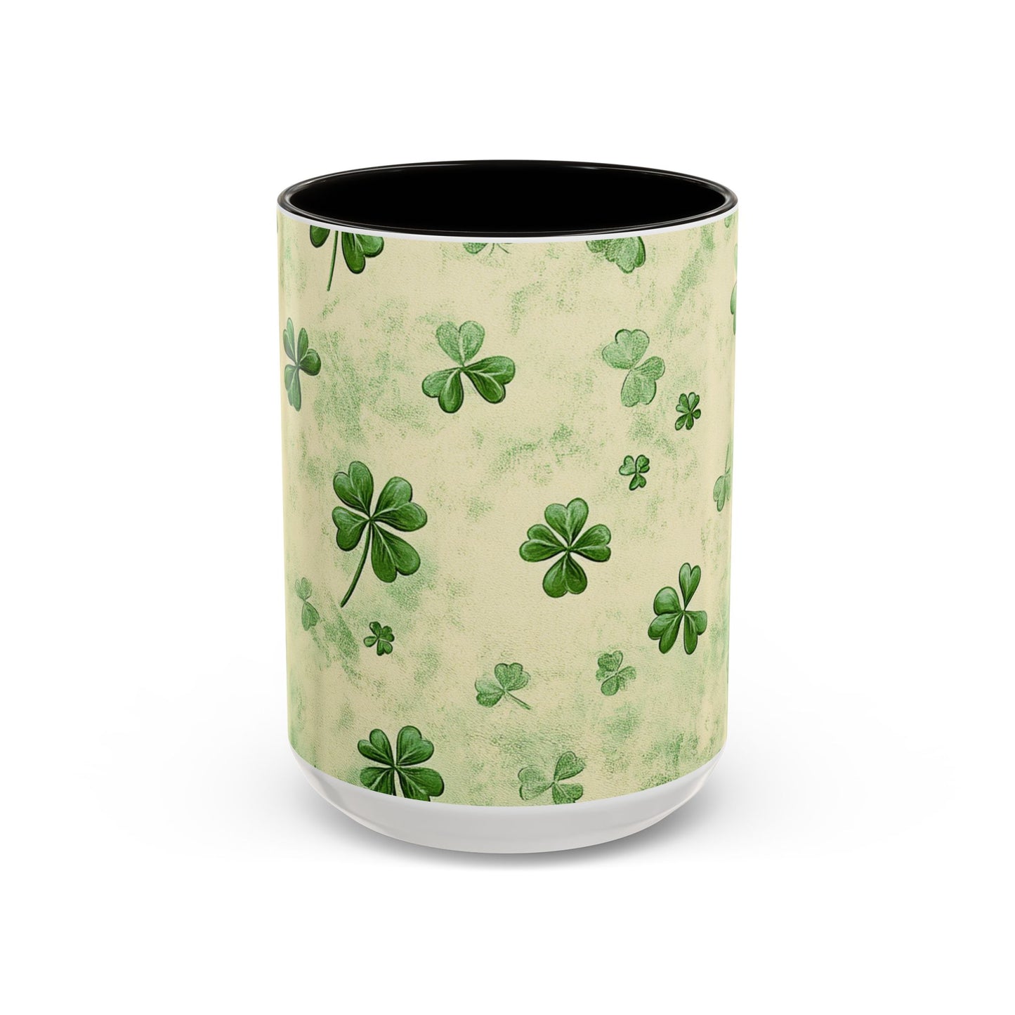 Shamrock Pattern Colorful Mugs | 11oz - 15oz Ceramic Coffee Cups for St. Patrick's Day - Everyday Use