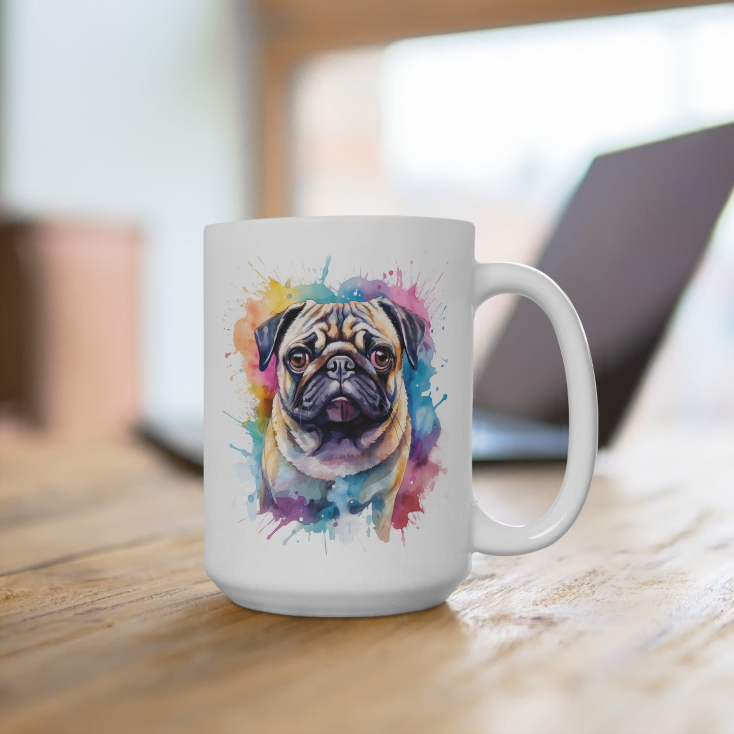Pug Lover Mug - Pug Coffee Cup, Dog Owner Gift, Pug Fan Drinkware, Cute Pet Mug, Animal Lover Gift