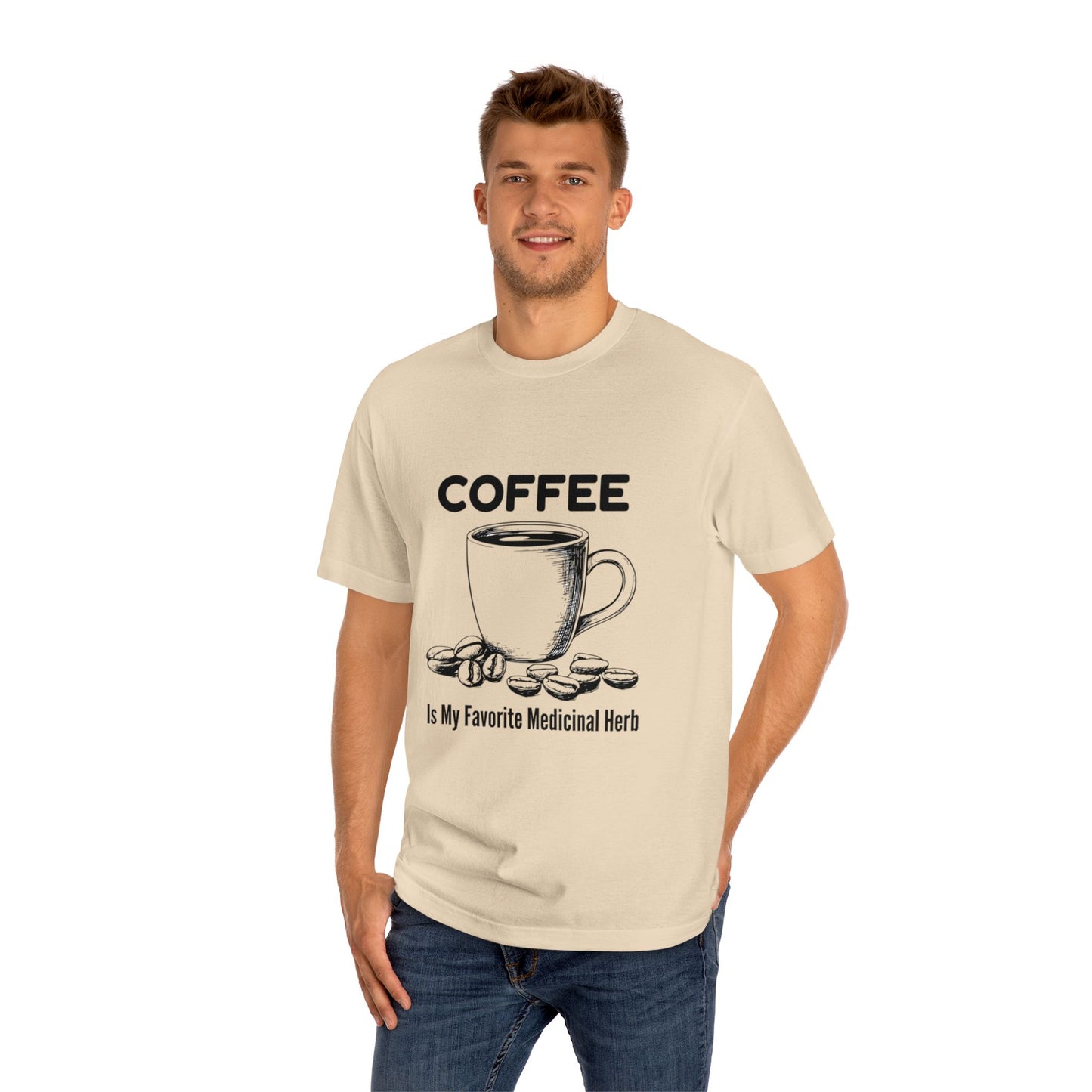 Coffee Lover Unisex Classic Tee, Funny Coffee T-Shirt, Caffeine Addict Shirt, Coffee Drinker Gift, Coffee Quote Apparel