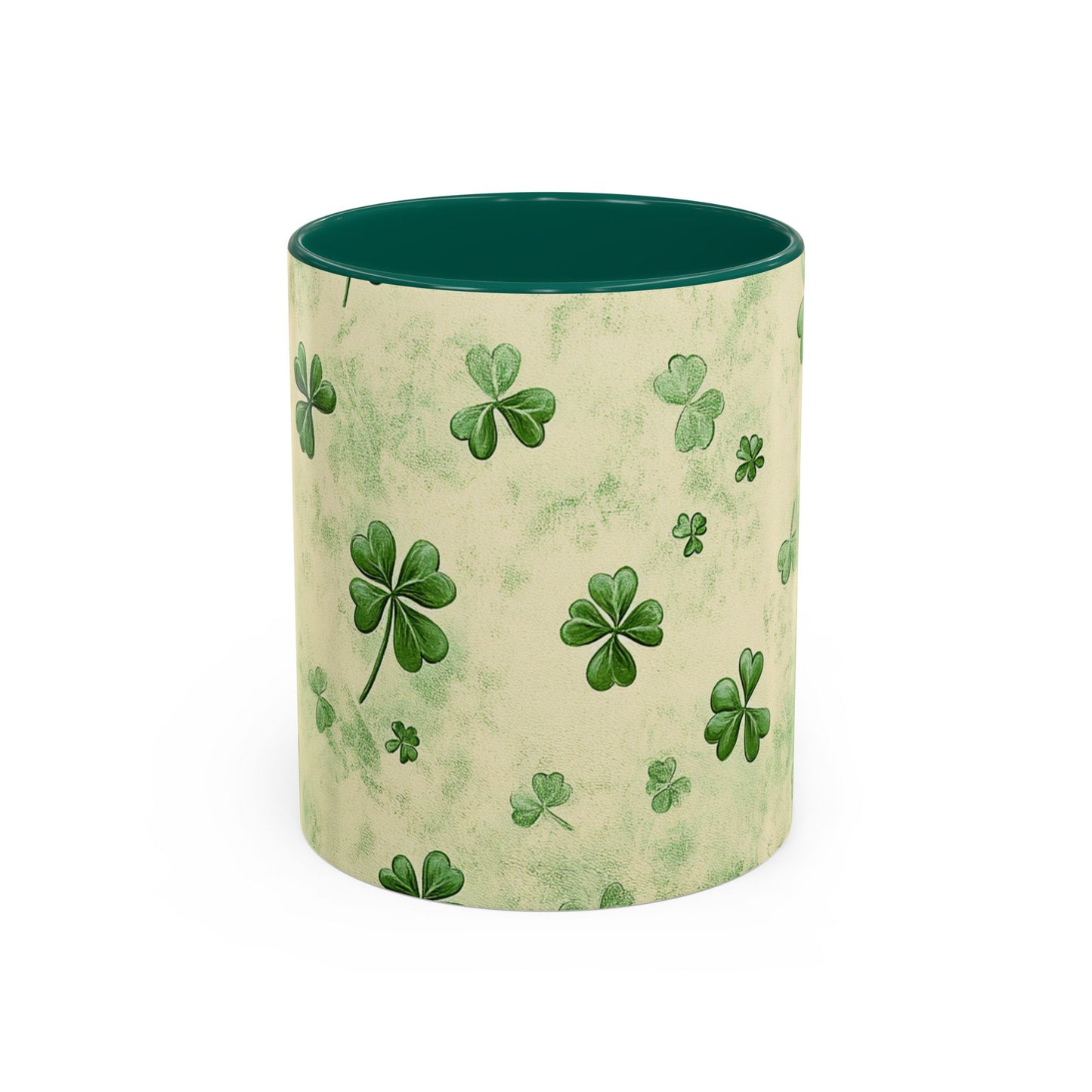 Shamrock Pattern Colorful Mugs | 11oz - 15oz Ceramic Coffee Cups for St. Patrick's Day - Everyday Use