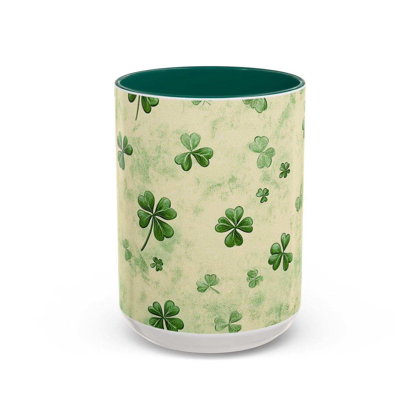 Shamrock Pattern Colorful Mugs | 11oz - 15oz Ceramic Coffee Cups for St. Patrick's Day - Everyday Use
