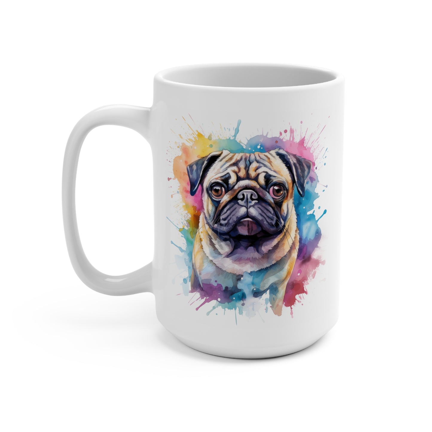 Pug Lover Mug - Pug Coffee Cup, Dog Owner Gift, Pug Fan Drinkware, Cute Pet Mug, Animal Lover Gift