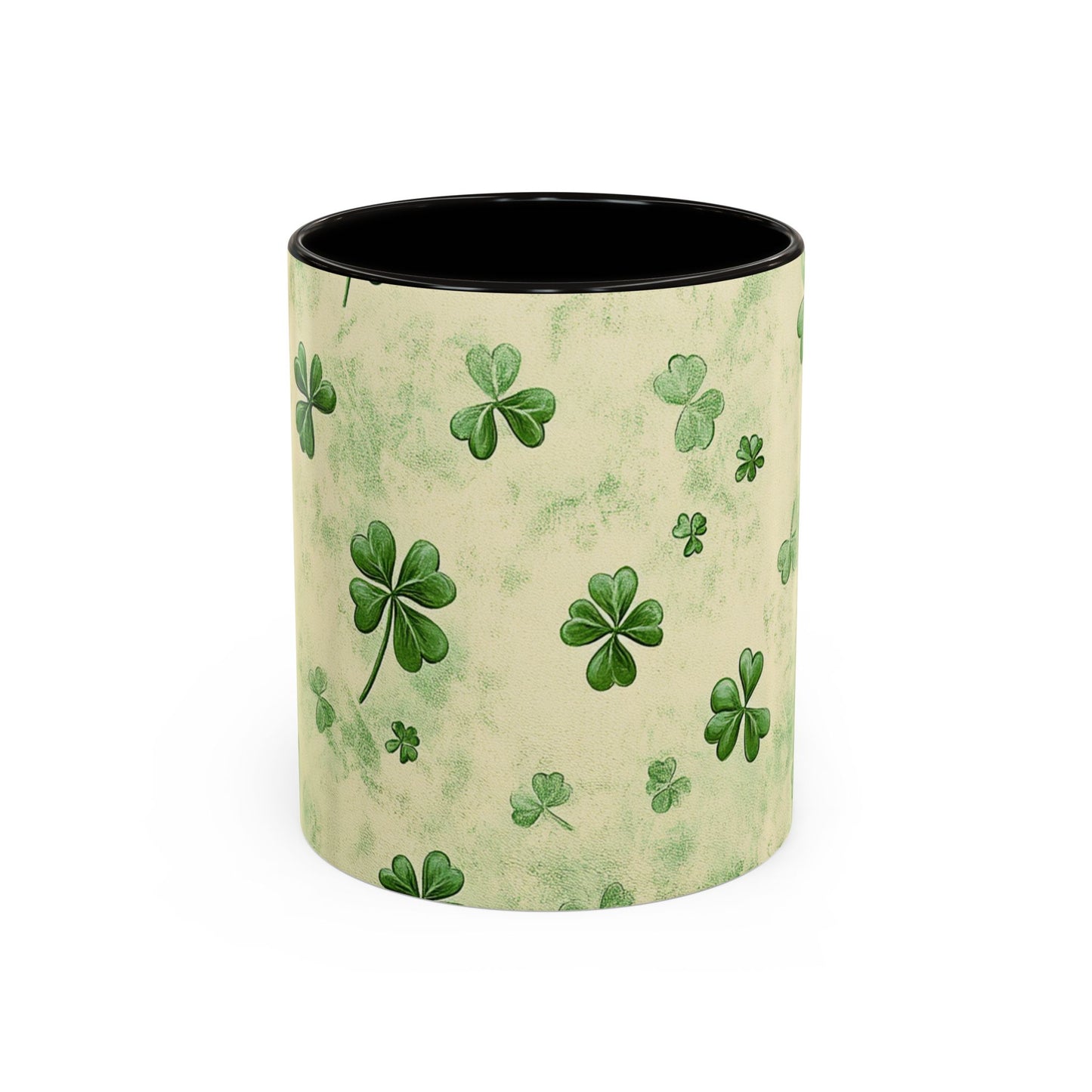 Shamrock Pattern Colorful Mugs | 11oz - 15oz Ceramic Coffee Cups for St. Patrick's Day - Everyday Use