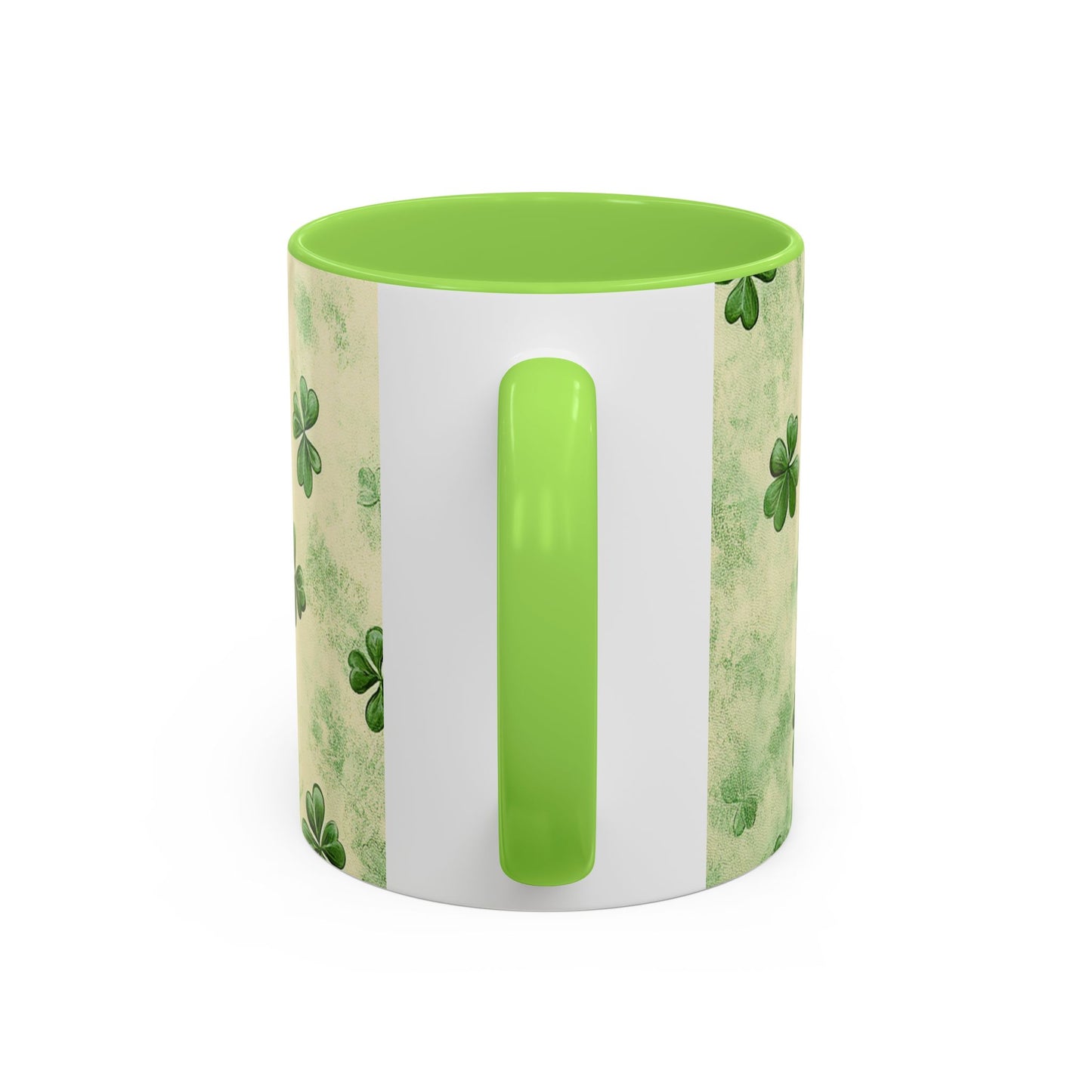 Shamrock Pattern Colorful Mugs | 11oz - 15oz Ceramic Coffee Cups for St. Patrick's Day - Everyday Use