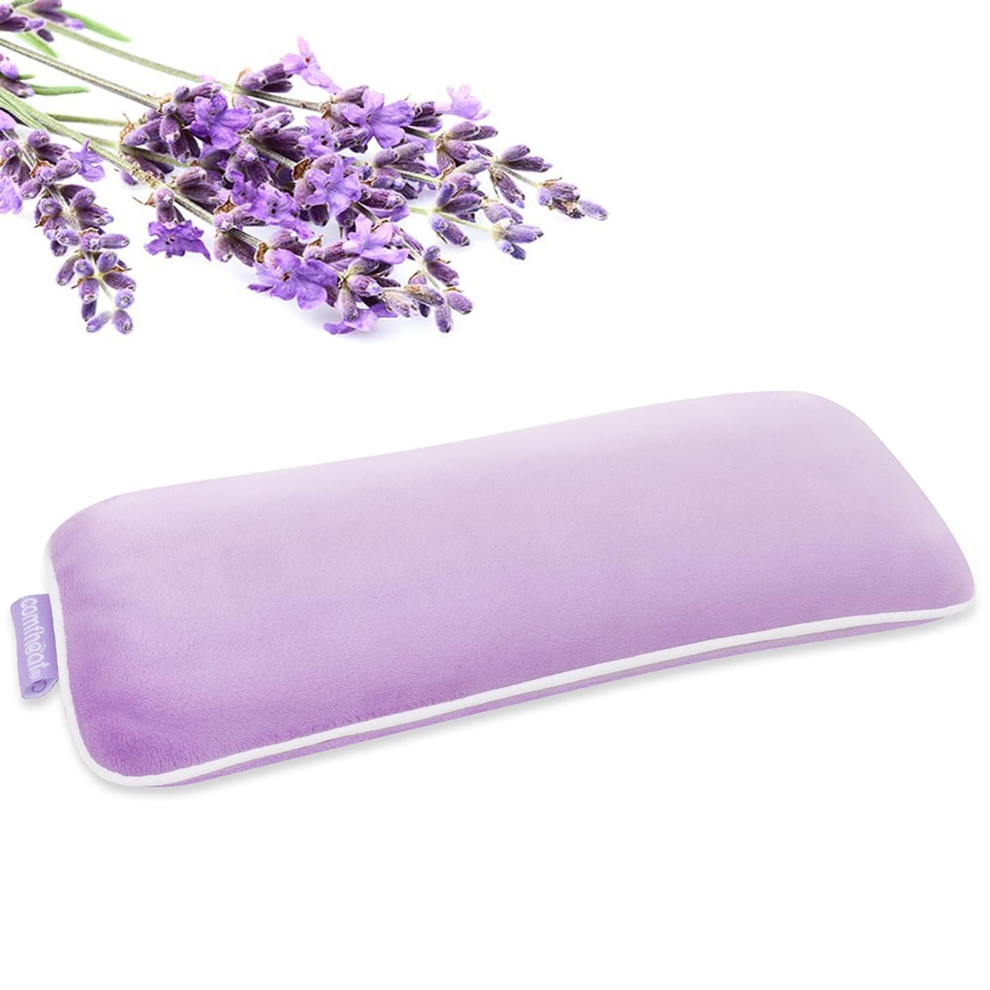 Unscented Weighted Eye Pillow - Soft Plush Removable Cover, Moist Heat & Cold Therapy, Natural Aromatherapy Eye Compress Pillow for Relaxation, Yoga, Meditation, and Sleep, Green