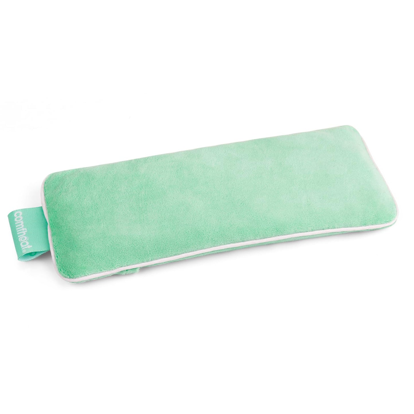 Unscented Weighted Eye Pillow - Soft Plush Removable Cover, Moist Heat & Cold Therapy, Natural Aromatherapy Eye Compress Pillow for Relaxation, Yoga, Meditation, and Sleep, Green