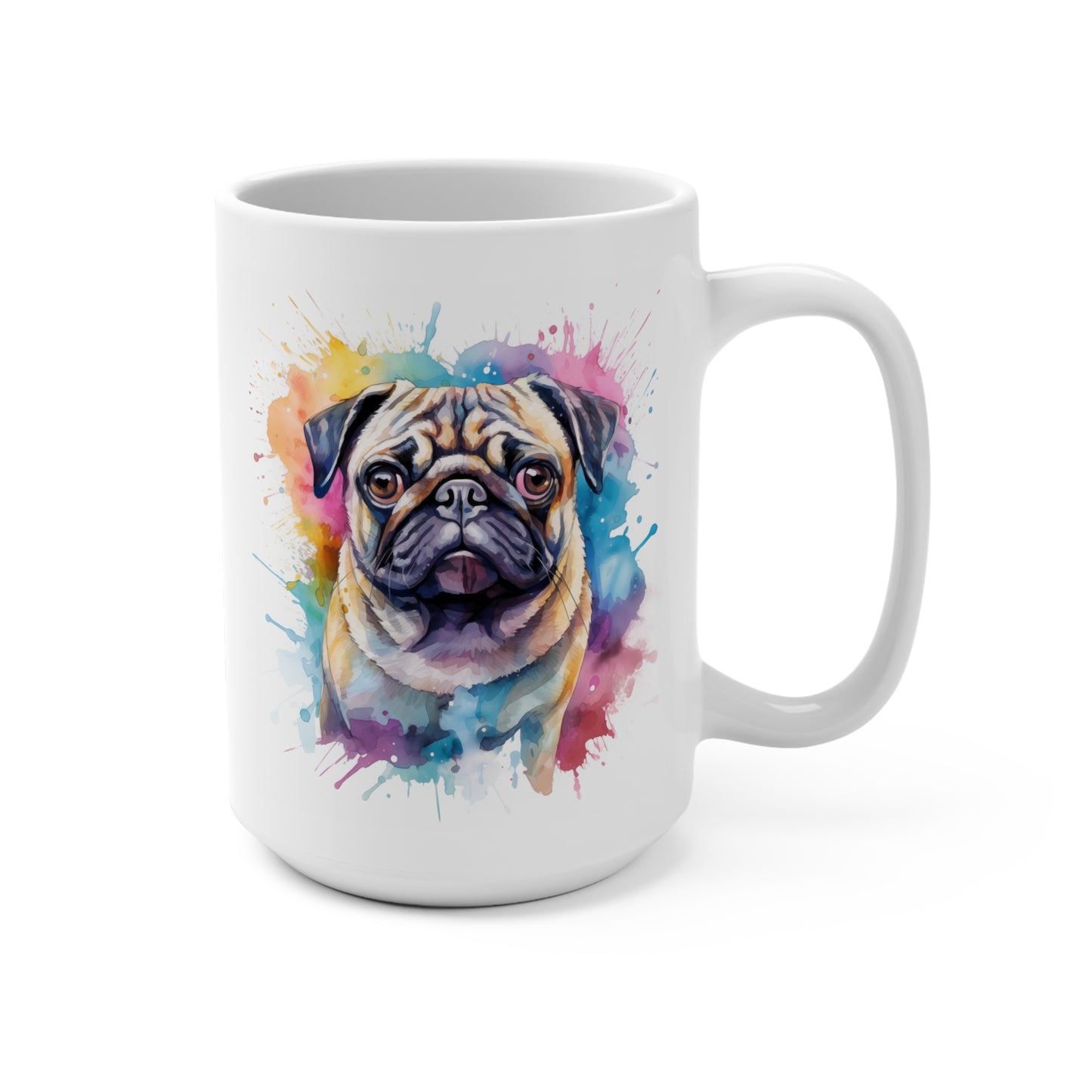 Pug Lover Mug - Pug Coffee Cup, Dog Owner Gift, Pug Fan Drinkware, Cute Pet Mug, Animal Lover Gift