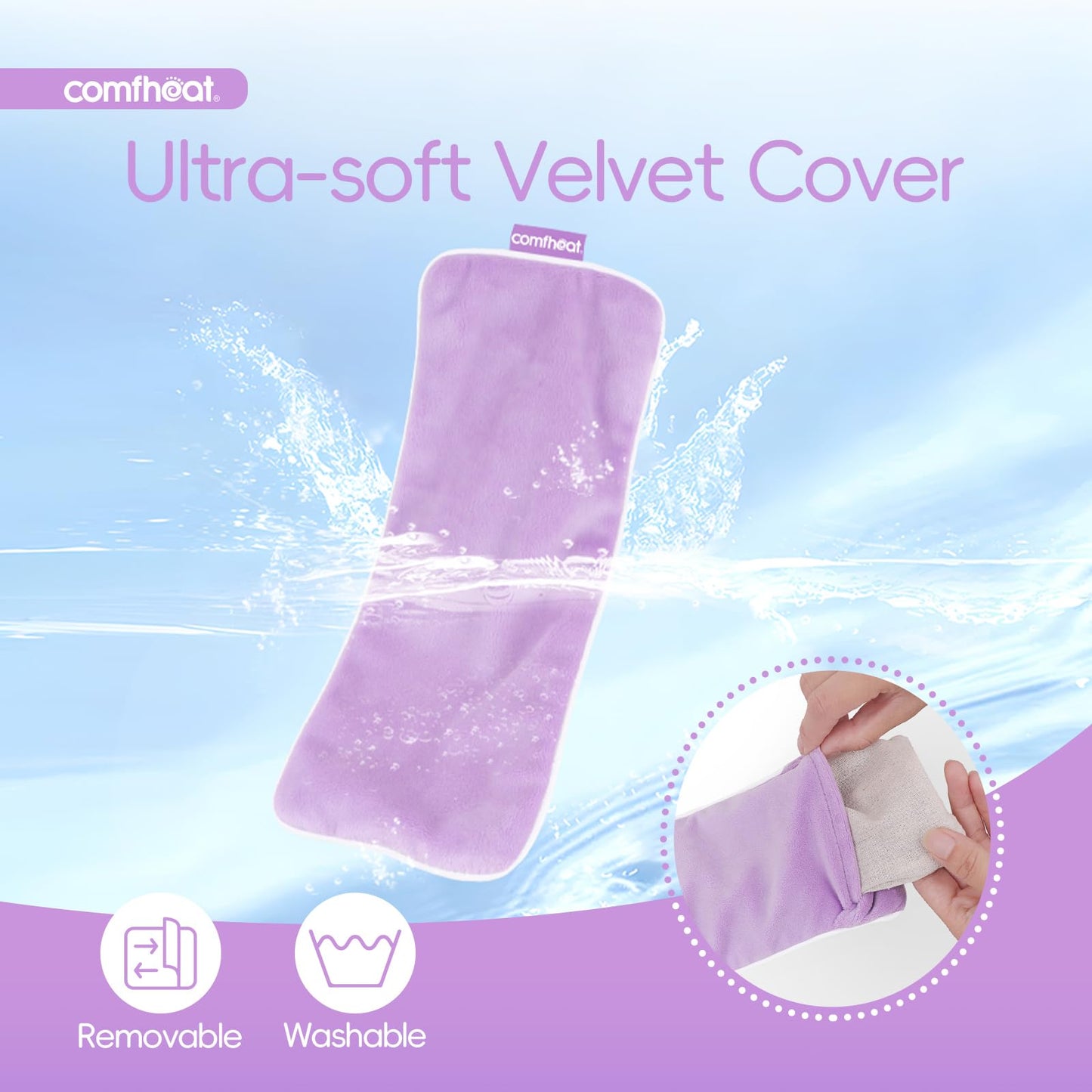 Unscented Weighted Eye Pillow - Soft Plush Removable Cover, Moist Heat & Cold Therapy, Natural Aromatherapy Eye Compress Pillow for Relaxation, Yoga, Meditation, and Sleep, Green