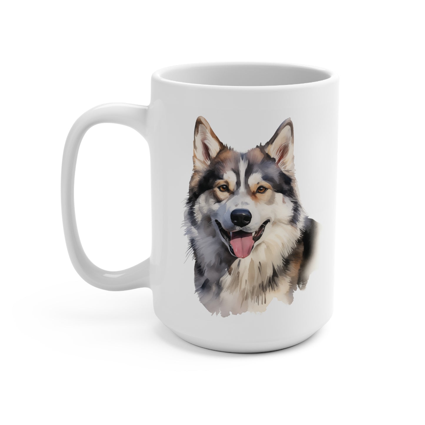 Alaskan Malamute Lover Mug, Dog Lover Coffee Cup, Cute Pet Owner Gift, Animal Print Tea Mug, Unique Canine Gift, Husky Puppy Ceramic Mug,