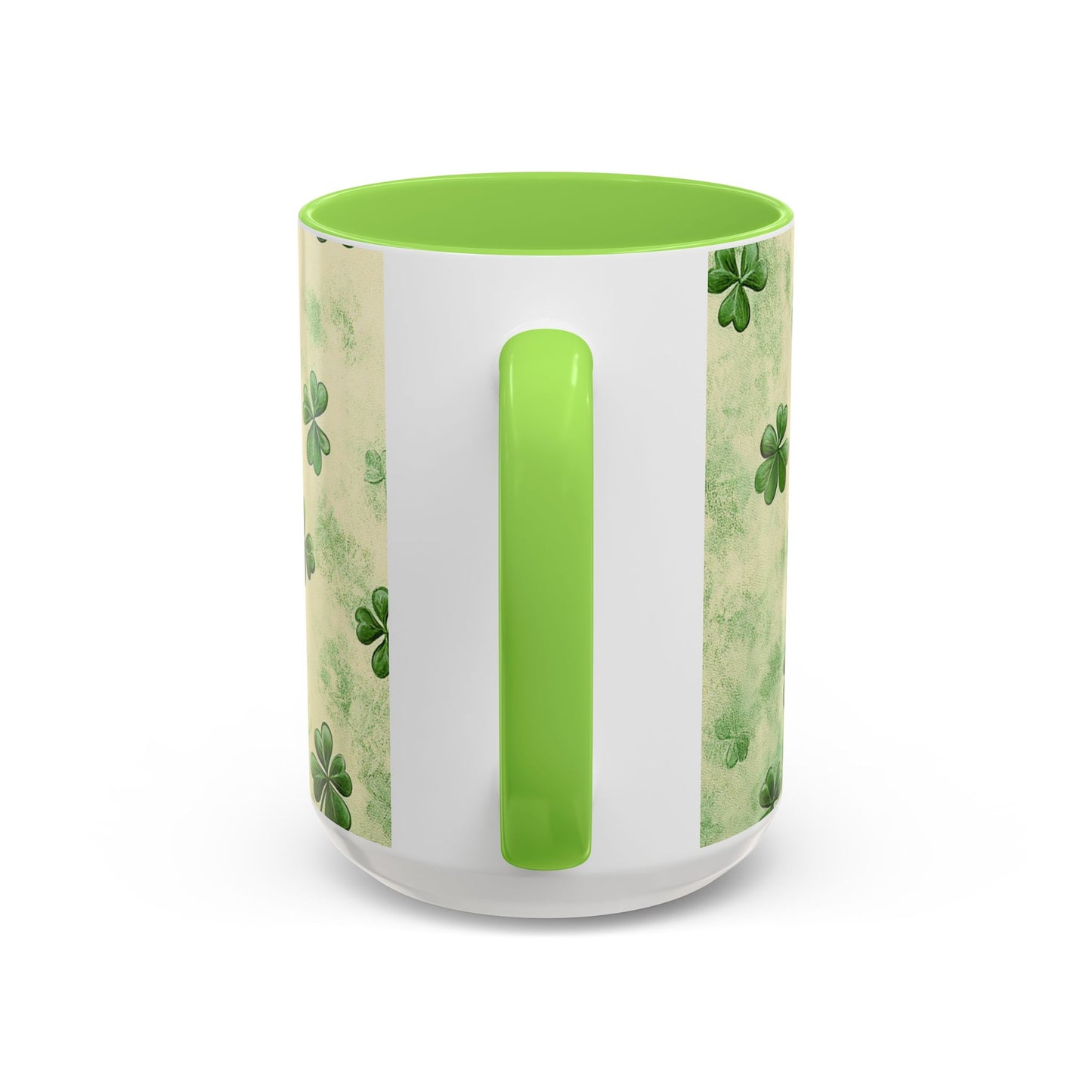 Shamrock Pattern Colorful Mugs | 11oz - 15oz Ceramic Coffee Cups for St. Patrick's Day - Everyday Use