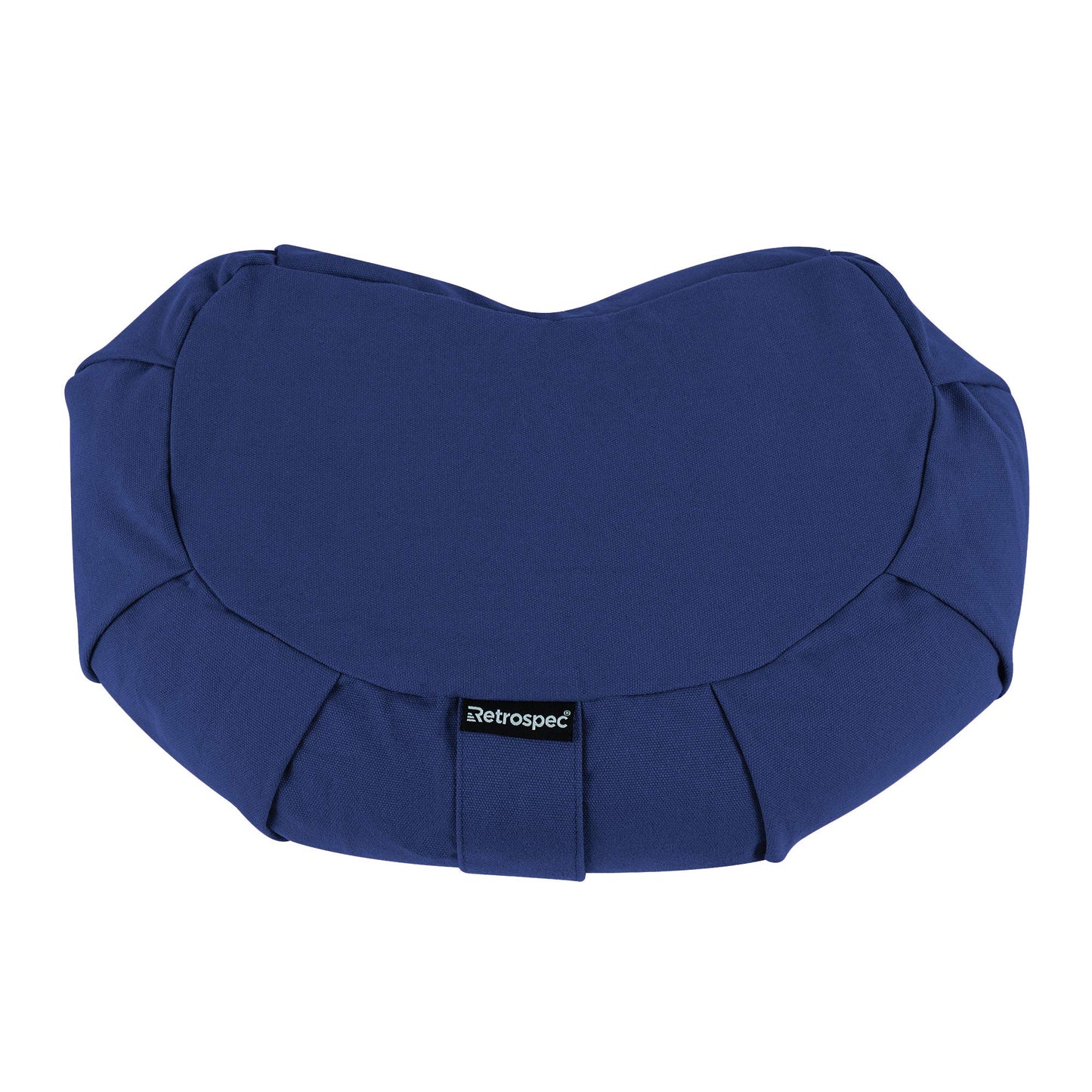 Retrospec Sedona Zafu Meditation Cushion Filled w/Buckwheat Hulls - Yoga Pillow for Meditation Practices - Machine Washable 100% Cotton Cover & Durable Carry Handle; Crescent, Basil