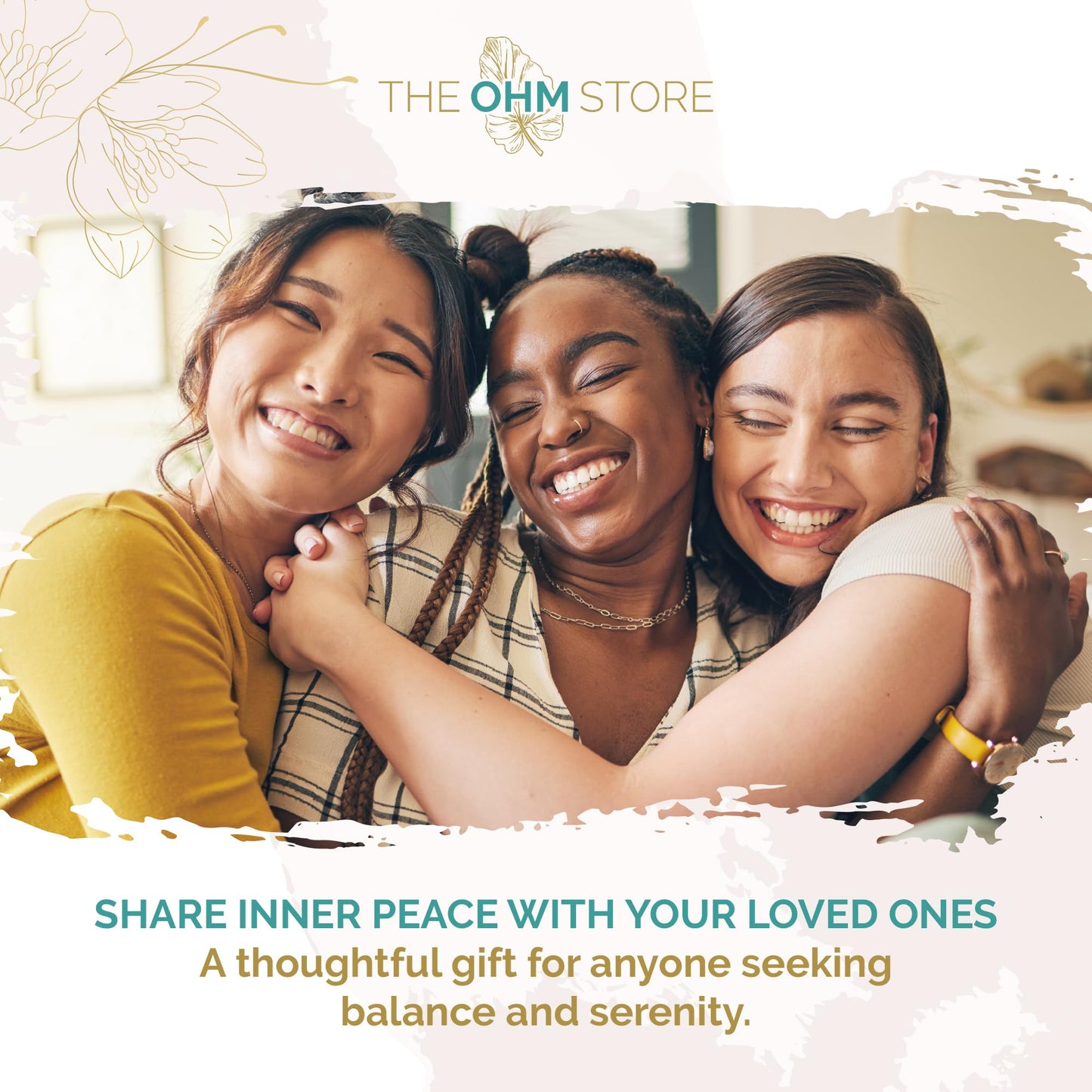 Ohm Store Tibetan Singing Bowl Set — Meditation Sound Bowl Handcrafted in Nepal for Yoga, Chakra Healing, Mindfulness, and Stress Relief — Unique Spiritual Gifts for Women and Men