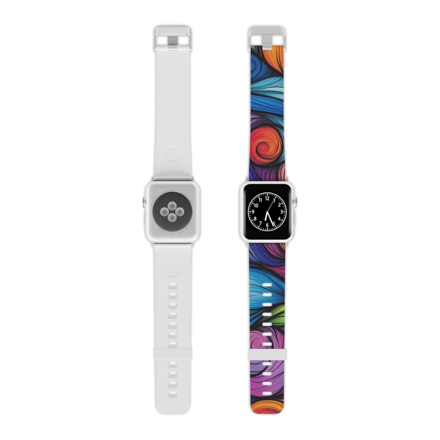 Colorful Swirls Apple Watch Band - Vibrant Watch Strap, Patterned Wristband, Stylish Accessory, Unique Band for iWatch, Fun Design Bracelet