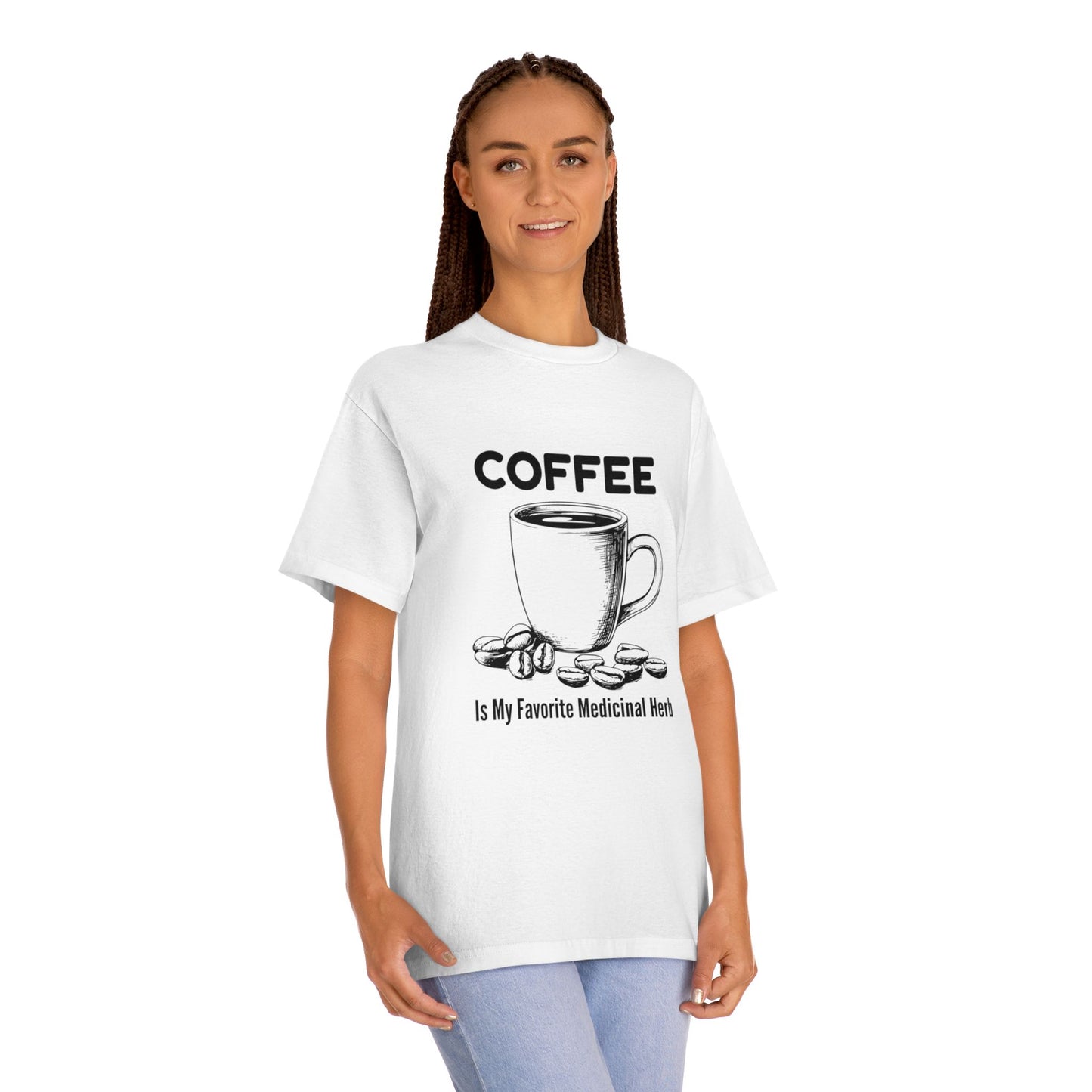 Coffee Lover Unisex Classic Tee, Funny Coffee T-Shirt, Caffeine Addict Shirt, Coffee Drinker Gift, Coffee Quote Apparel