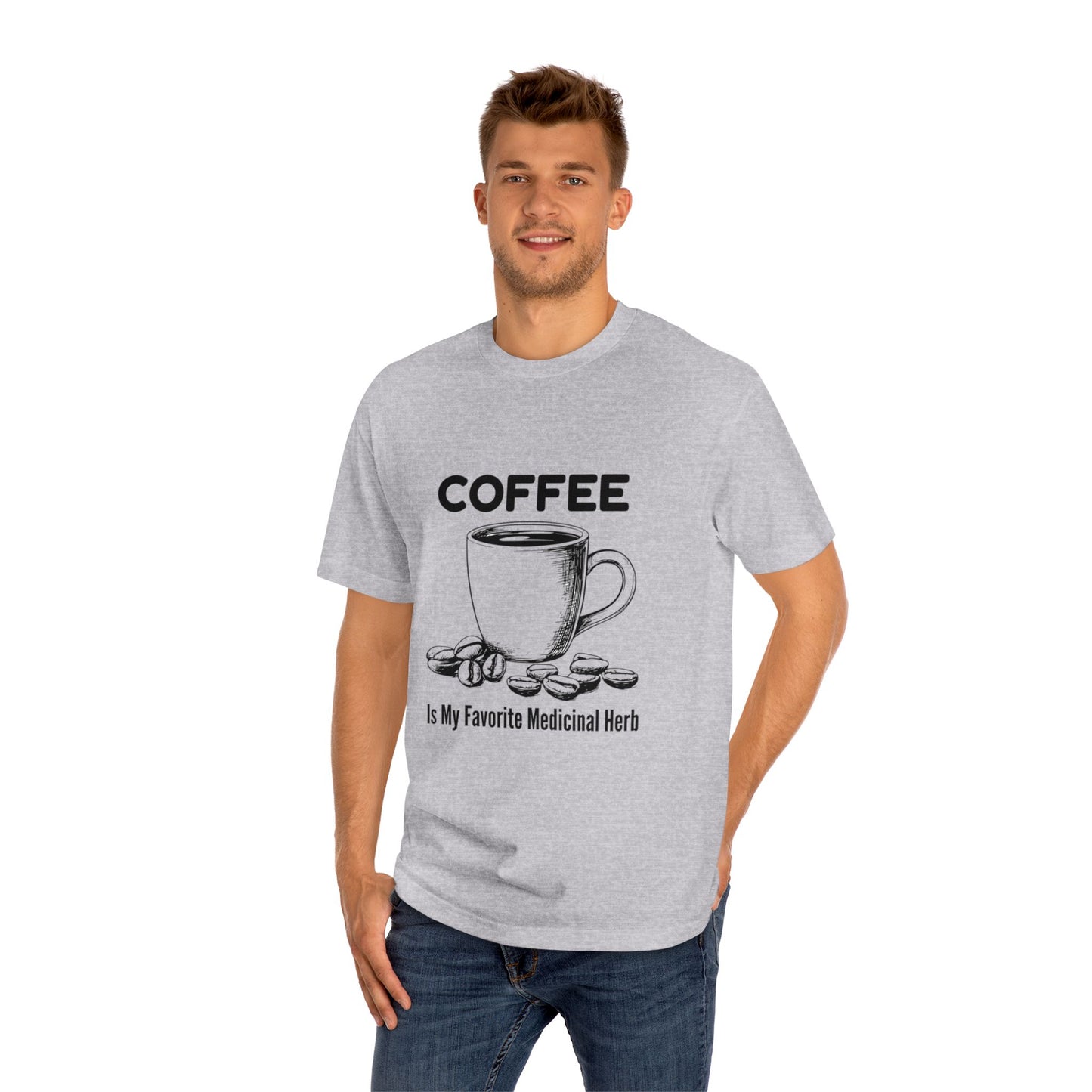 Coffee Lover Unisex Classic Tee, Funny Coffee T-Shirt, Caffeine Addict Shirt, Coffee Drinker Gift, Coffee Quote Apparel