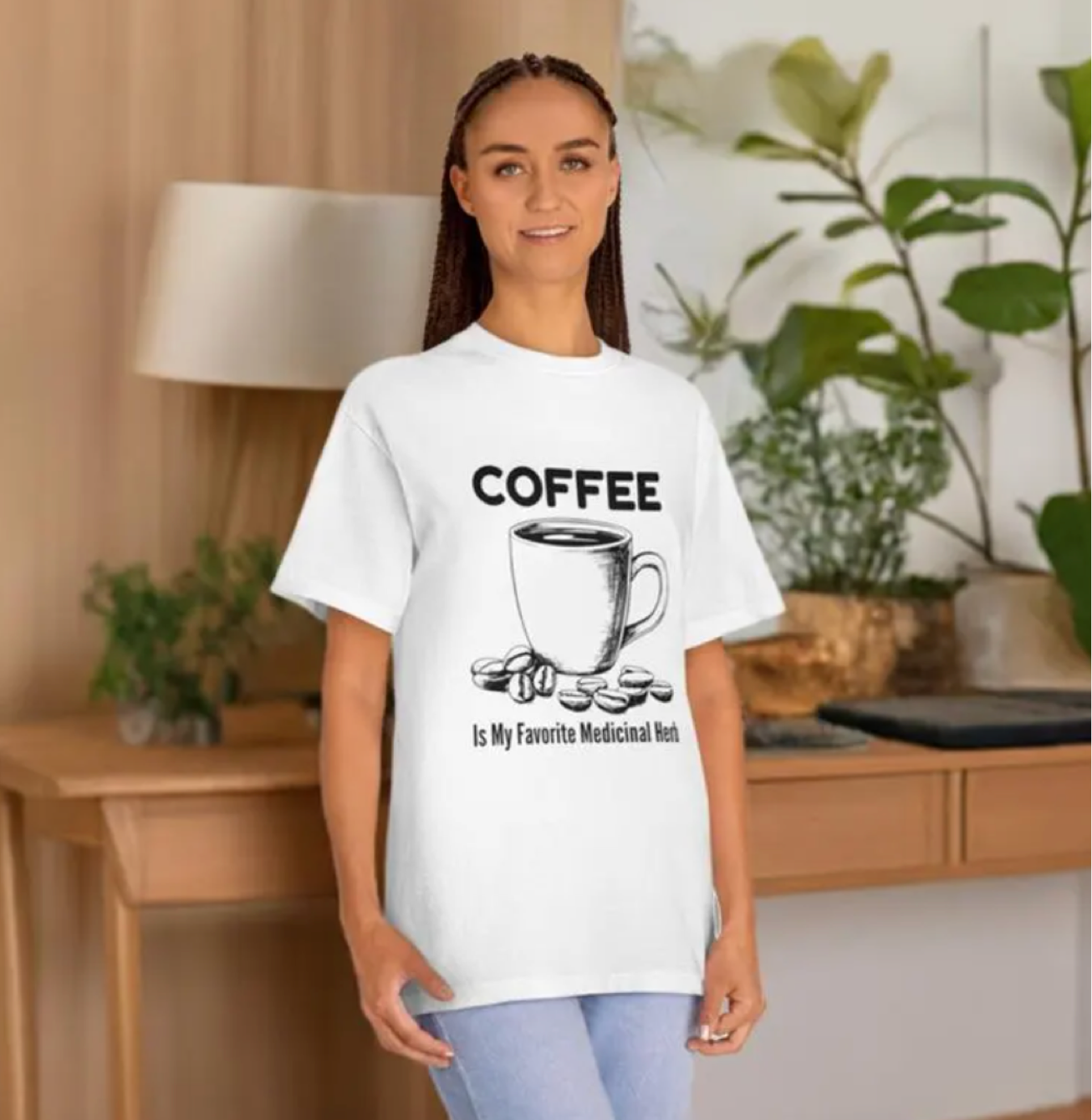 Coffee Lover Unisex Classic Tee, Funny Coffee T-Shirt, Caffeine Addict Shirt, Coffee Drinker Gift, Coffee Quote Apparel