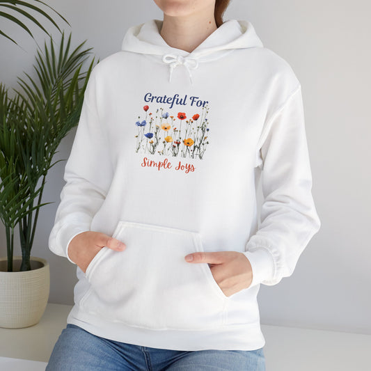 Grateful for Simple Joys Unisex Heavy Blend™ Hooded Sweatshirt