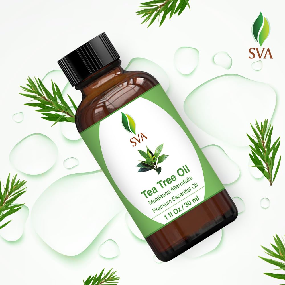 SVA Eucalyptus Essential Oil Organic – 4 Fl Oz – 100% Natural Organic Eucalyptus Oil - for Diffuser, Hair, Face, Skin Care, Aromatherapy, Scalp and Body Massage, Soap and Candle Making - with Dropper