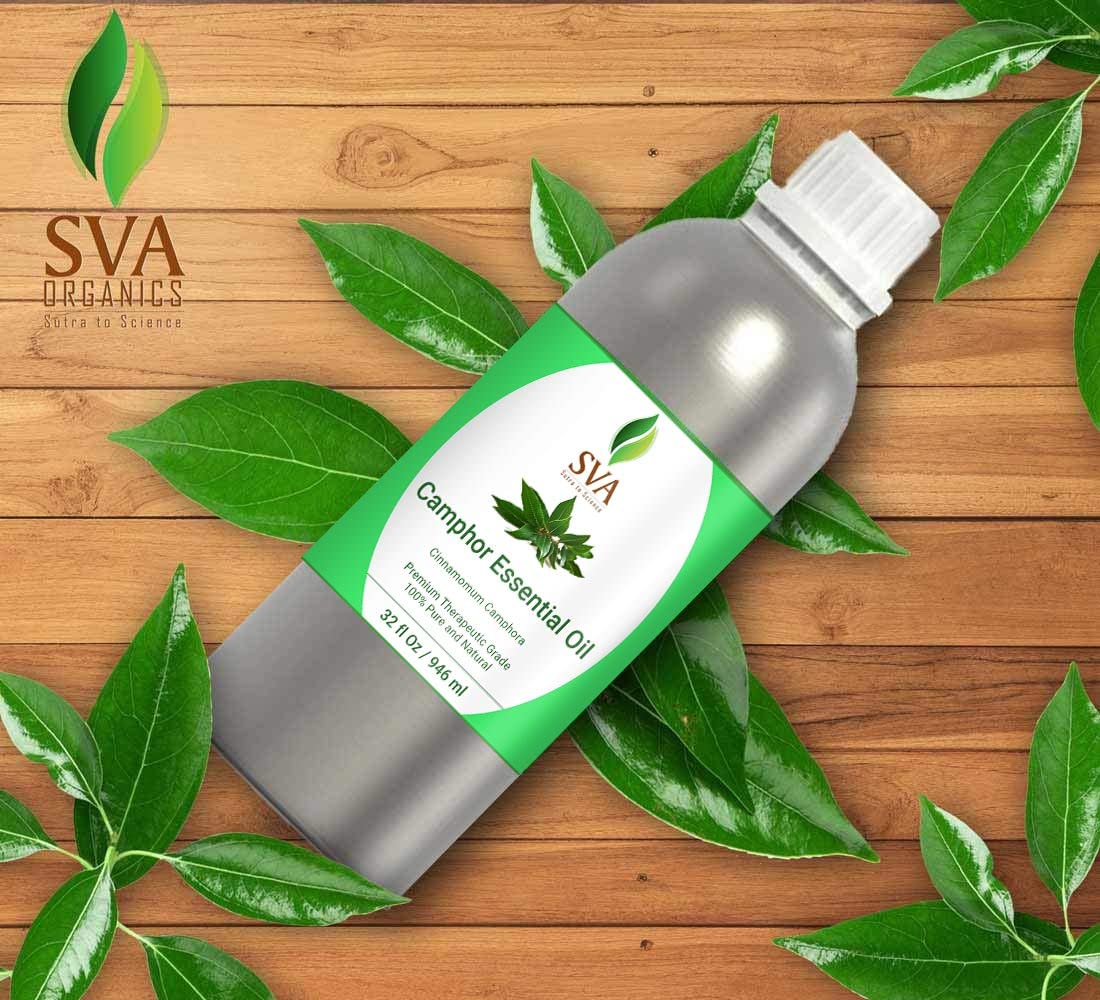 SVA Eucalyptus Essential Oil Organic – 4 Fl Oz – 100% Natural Organic Eucalyptus Oil - for Diffuser, Hair, Face, Skin Care, Aromatherapy, Scalp and Body Massage, Soap and Candle Making - with Dropper