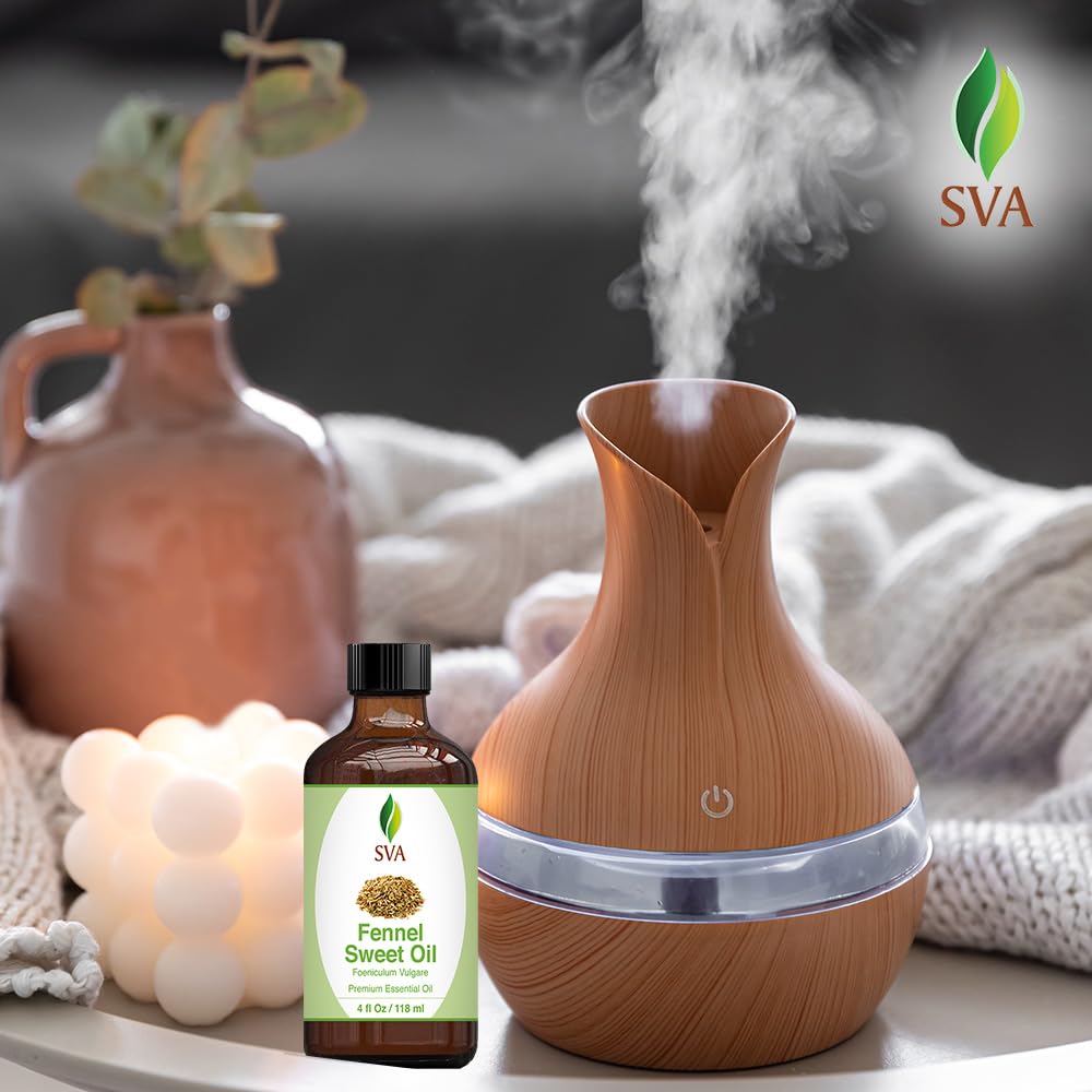 SVA Eucalyptus Essential Oil Organic – 4 Fl Oz – 100% Natural Organic Eucalyptus Oil - for Diffuser, Hair, Face, Skin Care, Aromatherapy, Scalp and Body Massage, Soap and Candle Making - with Dropper