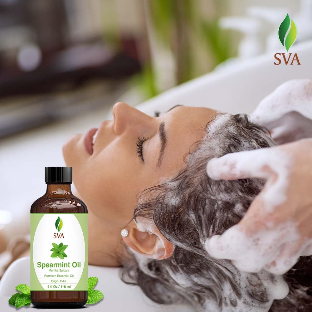 SVA Eucalyptus Essential Oil Organic – 4 Fl Oz – 100% Natural Organic Eucalyptus Oil - for Diffuser, Hair, Face, Skin Care, Aromatherapy, Scalp and Body Massage, Soap and Candle Making - with Dropper