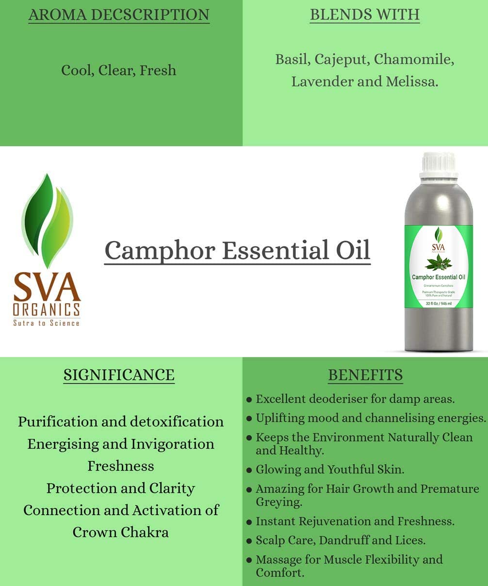 SVA Eucalyptus Essential Oil Organic – 4 Fl Oz – 100% Natural Organic Eucalyptus Oil - for Diffuser, Hair, Face, Skin Care, Aromatherapy, Scalp and Body Massage, Soap and Candle Making - with Dropper