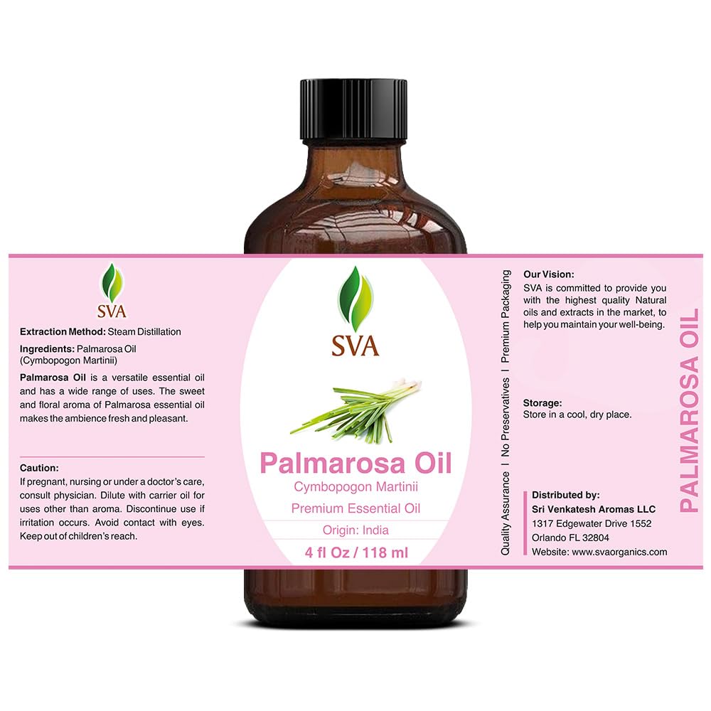 SVA Eucalyptus Essential Oil Organic – 4 Fl Oz – 100% Natural Organic Eucalyptus Oil - for Diffuser, Hair, Face, Skin Care, Aromatherapy, Scalp and Body Massage, Soap and Candle Making - with Dropper