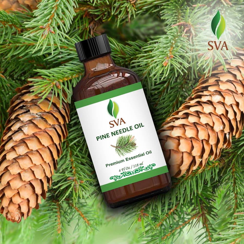 SVA Eucalyptus Essential Oil Organic – 4 Fl Oz – 100% Natural Organic Eucalyptus Oil - for Diffuser, Hair, Face, Skin Care, Aromatherapy, Scalp and Body Massage, Soap and Candle Making - with Dropper