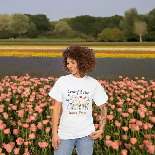 Grateful for Inner Peace Unisex Heavy Cotton Tee